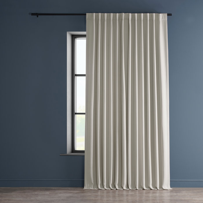 Three Posts™ Room Darkening Faux Linen Curtains For Single Panel